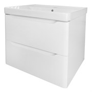 AZARIO Комплект Тумба LOTOS 60/2 615*480*570 подвесная с раковиной Monte 60 (CS00083929), цвет белый CS00083929