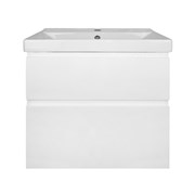 AZARIO Комплект Тумба Мила 60 600х670х475 подвесная, с раковиной Tempo 60 (CS00091362), цвет белый матовый CS00091362