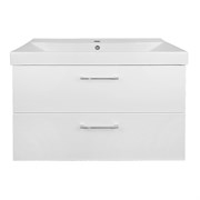 AZARIO Комплект Тумба Ника 80 815х470х570 подвесная, с раковиной Tempo 80 (CS00091369), цвет белый CS00091369