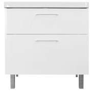 AZARIO Комплект Тумба Ника 80 Н 800х475х850 напольная, с раковиной Monte 80 (CS00082789), цвет белый CS00082789