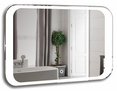 AZARIO Зеркало Индиго-2 800х550 c подсветкой и диммером, сенсор выкл+подогрев (ФР-00001702) ФР-00001702