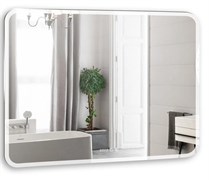 AZARIO Зеркало Стив-3 1000х800 c подсветкой и диммером, сенсор выкл+подогрев+часы (ФР-00001650) ФР-00001650