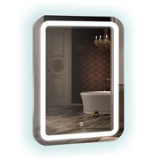 AZARIO Зеркало Мальта-6 550х800 c подсветкой и диммером, подогрев, часы, Bluetooth, радио (ФР-00001219) ФР-00001219