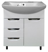 AZARIO Комплект Тумба Loranto Стиль- 70/3 700х860х450 с раковиной Балтика 70 (CS00068934), цвет белый CS00068934