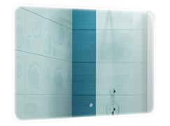 AZARIO Зеркало Alone Raggio 800х600 влагостойкое с подсветкой, сенсорный выключатель с функцией диммера (CS00078965) CS00078965