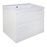 AZARIO Комплект тумба Velluto 70 700х450х660 подвесная, с раковиной Slim 70, белый матовый (CS00088602), цвет белый матовый CS00088602