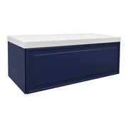 AZARIO Комплект Тумба Belloni 100 1000х450х400 подвесная, механизм открывания Push to Open, с раковиной Астория 100, синий (CS00098076), цвет Синий CS00098076