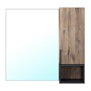 AZARIO Зеркало-шкаф Gris 90 880х160х800 цвет Дуб Веллингтон (CS00080416), цвет Дуб веллингтон CS00080416