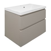 AZARIO Комплект Тумба Viola 80/2 800х450х650 подвесная с раковиной Астория 80, бежевый (CS00097144), цвет бежевый CS00097144