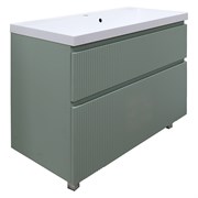 AZARIO Комплект Тумба Viola 100/2Н 1000х450х850 напольная, с раковиной Астория 100, фисташковый (CS00097145), цвет фисташковый CS00097145