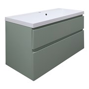 AZARIO Комплект Тумба Viola 100/2 1000х450х650 подвесная, с раковиной Астория 100, фисташковый (CS00097148), цвет фисташковый CS00097148