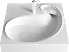 AZARIO Раковина подвесная SOFT 60 607х600х110 для установки над стиральной машиной, белая (CS00078299) CS00078299