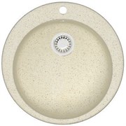 AZARIO Кухонная мойка Vital 507x507x200 искусственный мрамор, цвет Бежевый (CS00078344) CS00078344