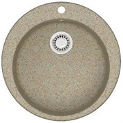 AZARIO Кухонная мойка Vital 507x507x200 искусственный мрамор, цвет Песочный (CS00078347) CS00078347