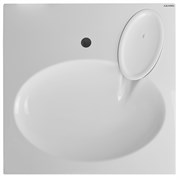 AZARIO Раковина Elegance NEW 600х600х100 литьевой мрамор, сифон в комплекте, белая (CS00086606) CS00086606