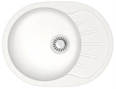 AZARIO Кухонная мойка Light 575х440х215) искусственный мрамор, цвет Белый (CS00079917) CS00079917