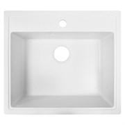 AZARIO Кухонная мойка Litos 570x505x200 искусственный мрамор, цвет Хлопок (CS00079702) CS00079702