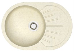 AZARIO Кухонная мойка Flora 730x450x215 искусственный мрамор, цвет бежевый (CS00079912) CS00079912