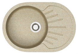 AZARIO Кухонная мойка Flora 730x450x215 искусственный мрамор, цвет песочный (CS00079915) CS00079915