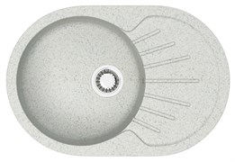 AZARIO Кухонная мойка Flora 730x450x215 искусственный мрамор, цвет светло серый (CS00079916) CS00079916