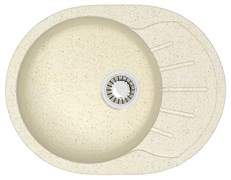 AZARIO Кухонная мойка Light 575х440х215) искусственный мрамор, цвет Бежевый (CS00079919) CS00079919