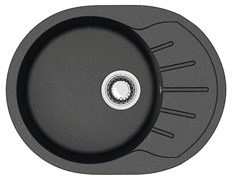 AZARIO Кухонная мойка Light 575х440х215) искусственный мрамор, цвет Черный (CS00079920) CS00079920