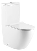 AZARIO Унитаз-моноблок  MORANO 680x370х830 напольный, безободковый, в комплекте со смывным механизмом Geberit и сиденьем дюропласт микролифт (AZ-1001-G) AZ-1001-G
