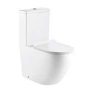 AZARIO Унитаз-моноблок  MORANO 680x370х830 напольный, безободковый, в комплекте с сиденьем дюропласт микролифт, белый (AZ-1001) AZ-1001