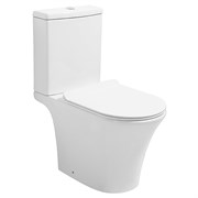 AZARIO Унитаз-компакт  Verde 650х380х790 напольный, безободковый, с быстросъемным сиденьем микролифт (AZ-8220) AZ-8220