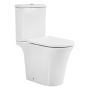 AZARIO Унитаз-компакт  VISE 640х365х820 напольный, безободковый, в комплекте с быстросъемным сиденьем микролифт (AZ-1343BT) AZ-1343BT
