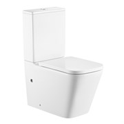 AZARIO Унитаз-компакт  Terra 610х365х835 напольный, безободковый, система смыва "Скрытое торнадо", в комплекте с быстросъемным сиденьем микролифт (AZ-6003-A) AZ-6003-A