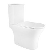 AZARIO Унитаз-компакт  FRENTO 340x650х770 безободковый, в комплекте с бачком и сиденьем микролифт (AZ-2311) AZ-2311