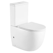 AZARIO Унитаз-компакт  Mitta 620х340х810 напольный, безободковый, в комплекте с сиденьем микролифт (AZ-2128) AZ-2128