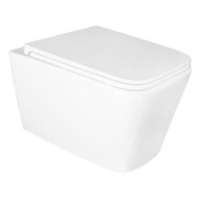 AZARIO Унитаз подвесной  Mona 530x360x365 безободковый, в комплекте с сидением микролифт (AZ-0057) AZ-0057