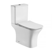 AZARIO Унитаз-компакт  FRETTA SQUARE 650х340х790 напольный, безободковый с бачком и сиденьем микролифт (AZ-5121) AZ-5121