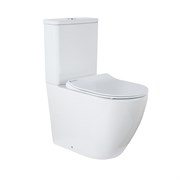AZARIO Унитаз-компакт  Grado 665х380х845 напольный, безободковый с бачком и сидением микролифт (AZ-2141) AZ-2141