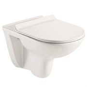 AZARIO Унитаз подвесной  Pavia 530х355х360 безободковый, с ультратонким сидением микролифт (AZ-2142) AZ-2142