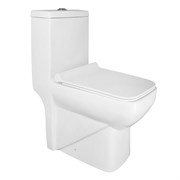 AZARIO Унитаз-моноблок  Zeno 640х365х740 ободковый, с быстросъемным сиденьем Slim микролифт (AZ-1169) AZ-1169