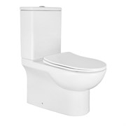 AZARIO Унитаз-компакт напольный  Ambra 645x370x815 безободковый, в комплекте с арматурой Geberit и сиденьем микролифт (AZ-848G) AZ-848G