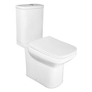 AZARIO Унитаз-компакт  Wandy 350х614х795 напольный, безободковый, с быстросъемным сиденьем микролифт (AZ-56D) AZ-56D
