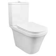 AZARIO Унитаз-компакт  Candy 370х620х780 напольный, безободковый, в комплекте с бачком и сиденьем микролифт (AZ-1503B) AZ-1503B