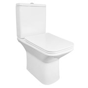 AZARIO Унитаз-компакт  Formal 370х315х790 напольный, безободковый, в комплекте с бачком и сиденьем микролифт (AZ-1353B) AZ-1353B