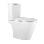 AZARIO  Унитаз-компакт  Flin 365х590х790 напольный, безободковый с быстросъемным сиденьем микролифт (AZ-1363C) AZ-1363C