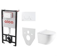 AZARIO Сет инсталляция Alсa AM101/1120-4:1 RU M670-0001 + унитаз Gloria AZ-2003 с сиденьем микролифт AM101/1120-4:1 RU M670-0001+AZ-2003