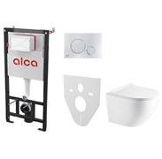 AZARIO Сет инсталляция Alсa AM101/1120-4:1 RU M671-0001 + унитаз Gloria AZ-2003 с сиденьем микролифт AM101/1120-4:1 RU M671-0001+AZ-2003