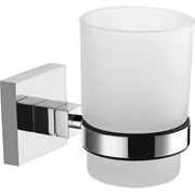 AZARIO Стакан RINA стеклянный, хром (AZ-87006) AZ-87006
