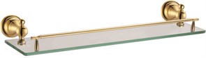 AZARIO Полка ELVIA стеклянная 52 см, золото (AZ-91103G) AZ-91103G