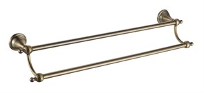 AZARIO Полотенцедержатель ELVIA трубчатый двойной, бронза (AZ-91102Q) AZ-91102Q