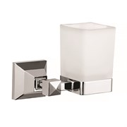 AZARIO Стакан стеклянный ALTRE хром (AZ96006) AZ-96006