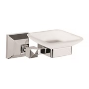 AZARIO Мыльница ALTRE стеклянная, хром (AZ96008) AZ-96008